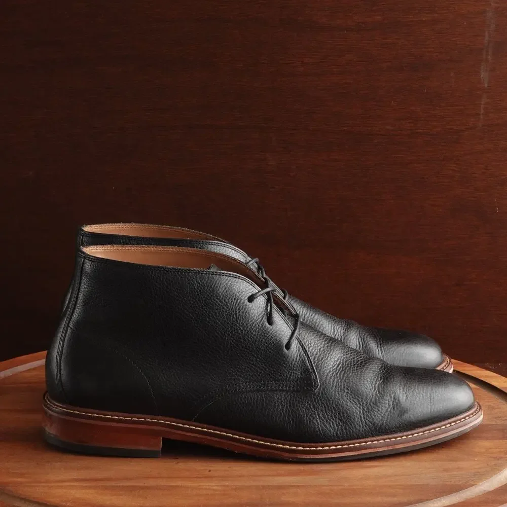 Cole Haan Boots Men SZ 11M BLK Barron Chukka Leather Ankle Comfort Modern C22940